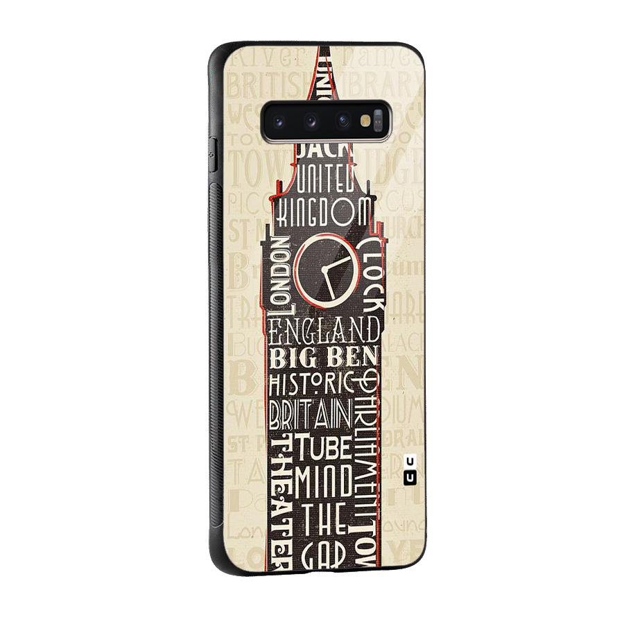 Cap City Design Glass Back Case for Galaxy S10 Plus