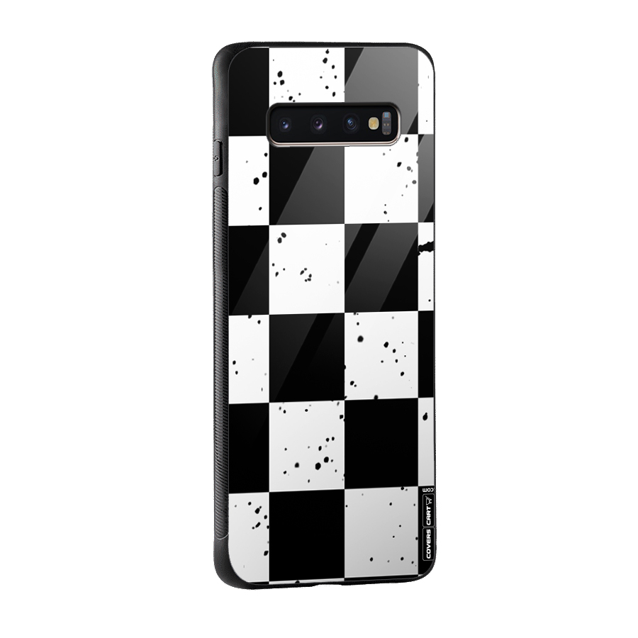 Check Mate Glass Back Case for Galaxy S10 Plus