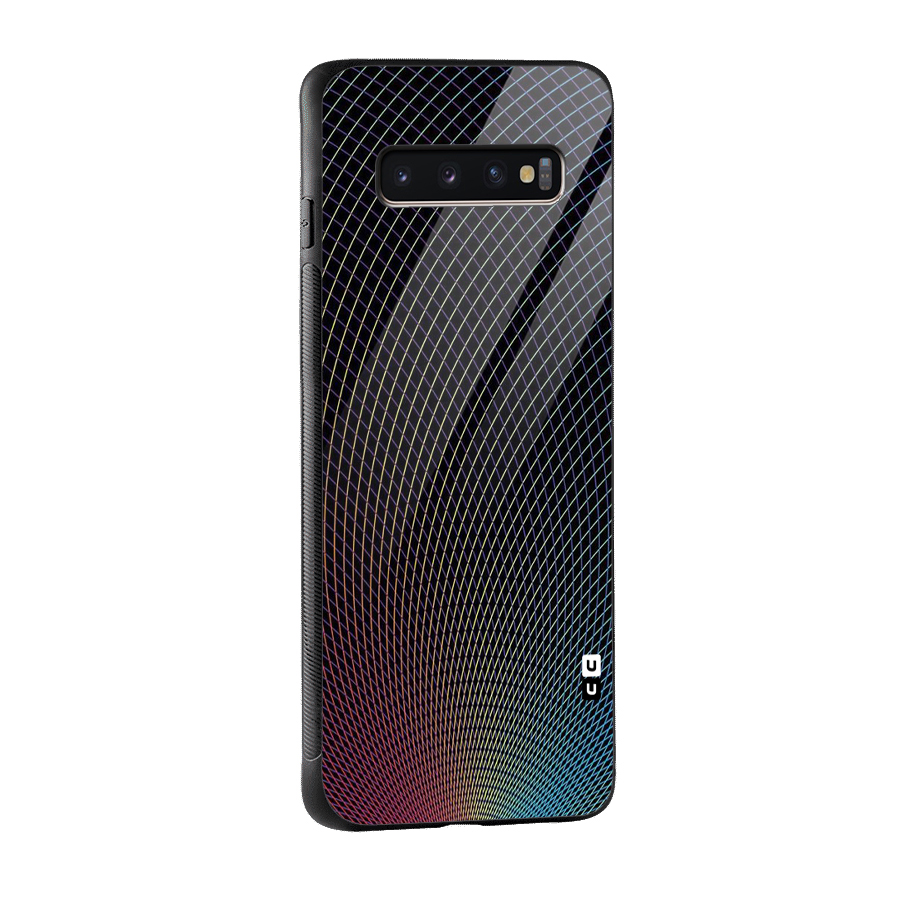 Check Swirls Glass Back Case for Galaxy S10 Plus