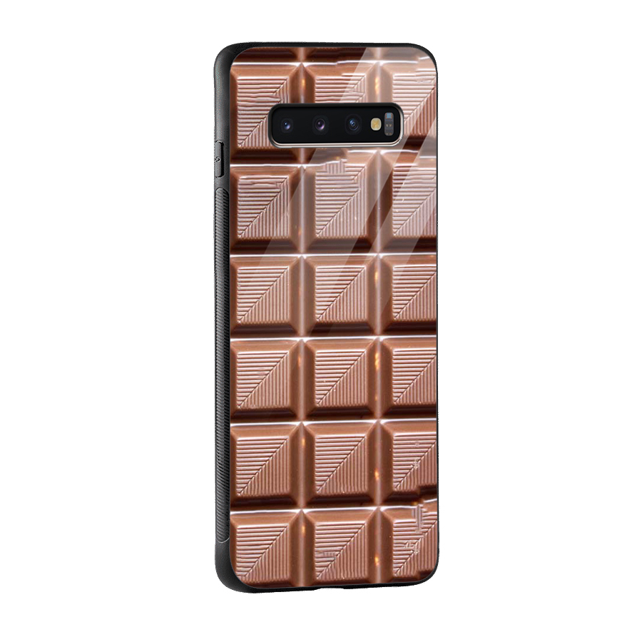 Chocolate Tiles Glass Back Case for Galaxy S10 Plus