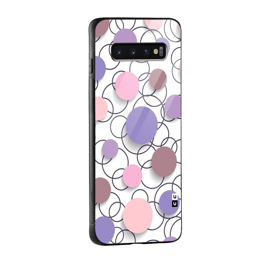 Circles And More Glass Back Case for Galaxy S10 Plus