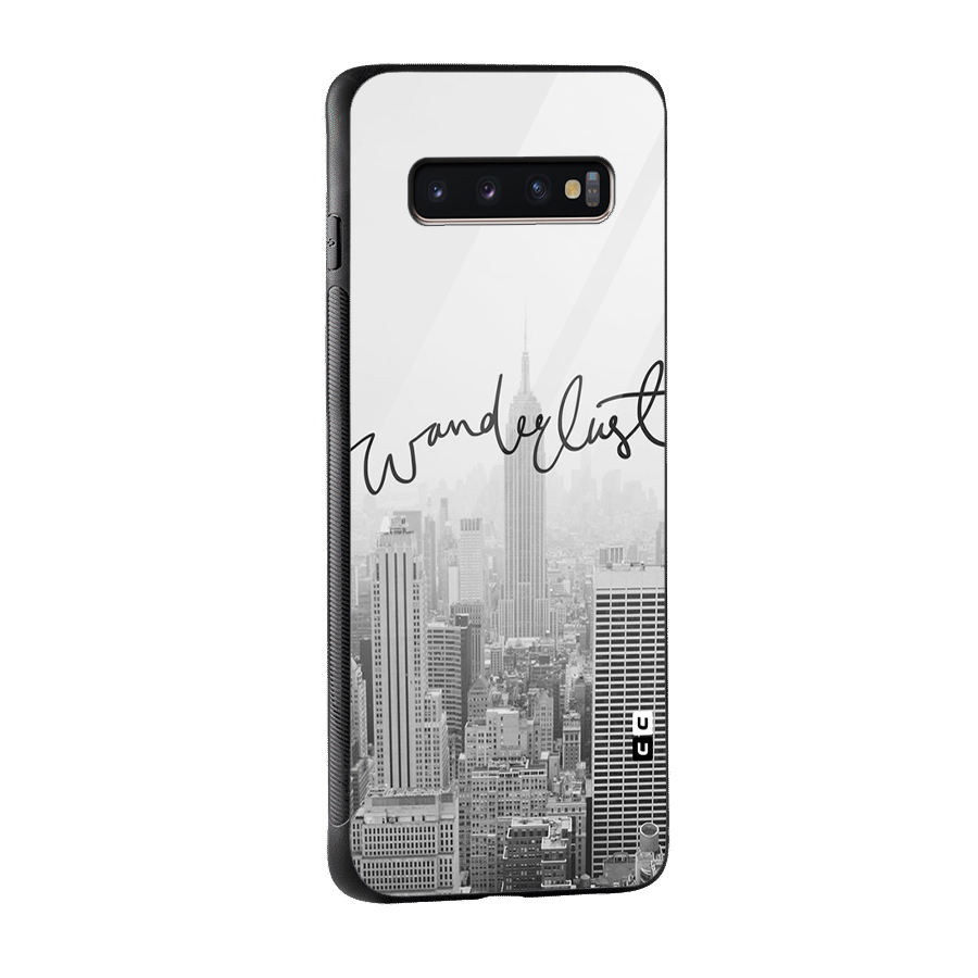 City Wanderlust Monochrome Glass Back Case for Galaxy S10 Plus