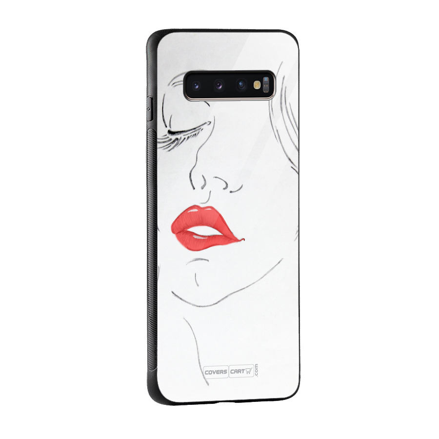 Classy Girl Glass Back Case for Galaxy S10 Plus