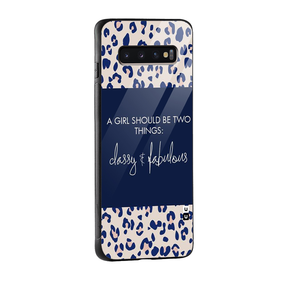 Classy and Fabulous Glass Back Case for Galaxy S10 Plus
