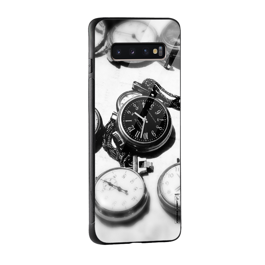 Clock Collection Glass Back Case for Galaxy S10 Plus