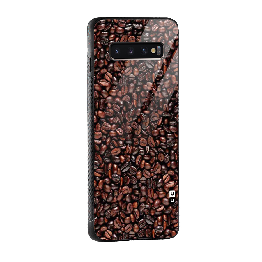 Cocoa Beans Glass Back Case for Galaxy S10 Plus