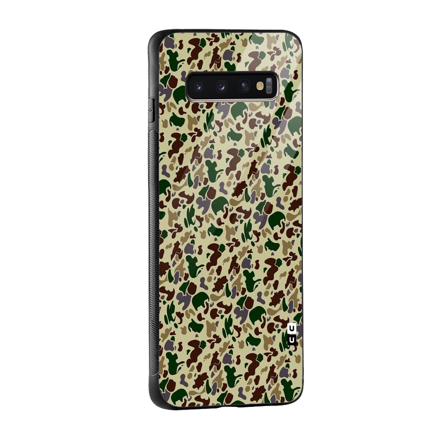 Colored Shapes Glass Back Case for Galaxy S10 Plus