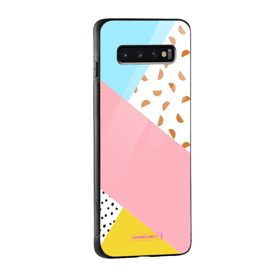 Colorful Abstract Glass Back Case for Galaxy S10 Plus