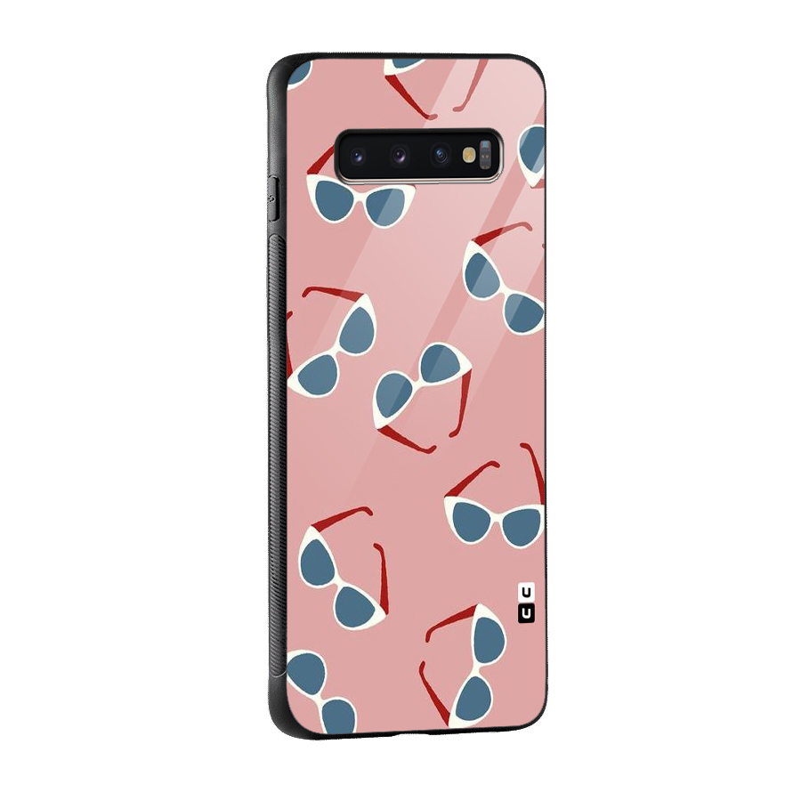 Cool Shades Pattern Glass Back Case for Galaxy S10 Plus
