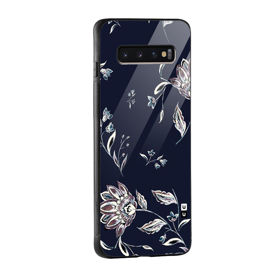 Cute Petals Glass Back Case for Galaxy S10 Plus