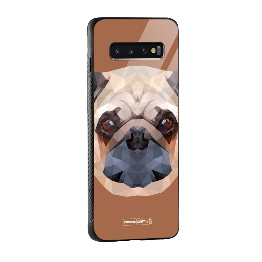 Cute Pug Glass Back Case for Galaxy S10 Plus