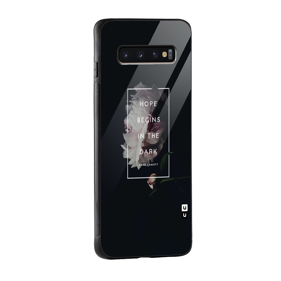 Dark Hope Glass Back Case for Galaxy S10 Plus