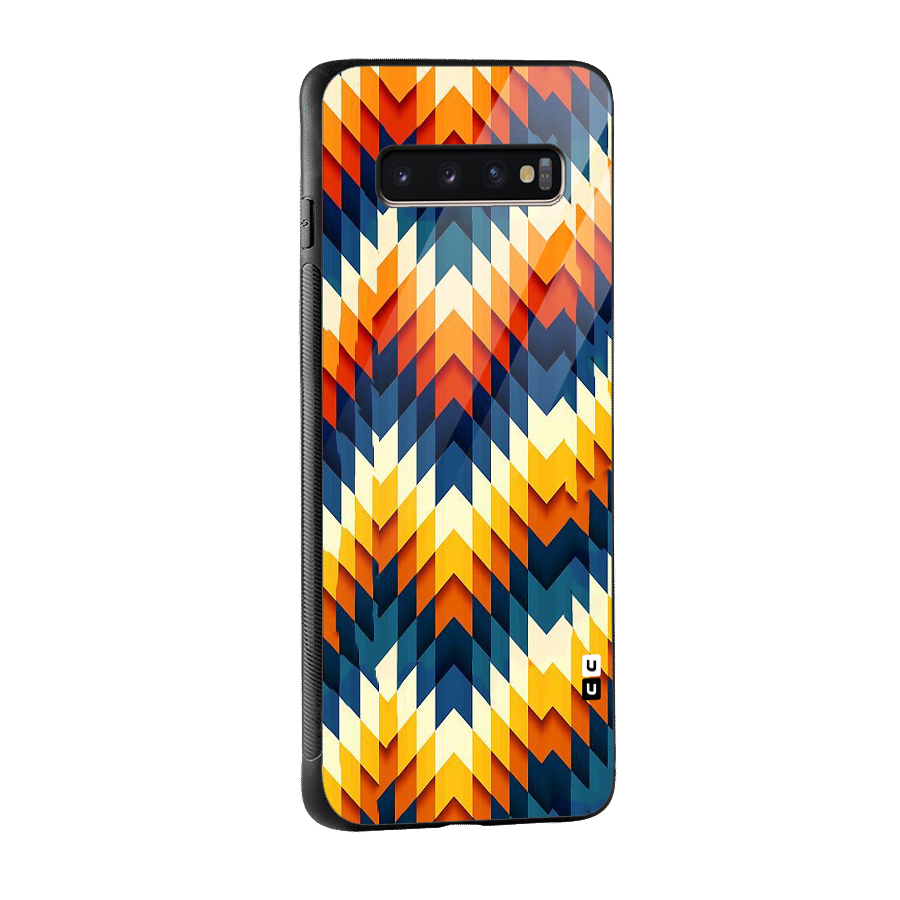 Delightful Design Glass Back Case for Galaxy S10 Plus