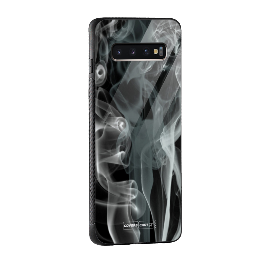 Dense Smoke Glass Back Case for Galaxy S10 Plus