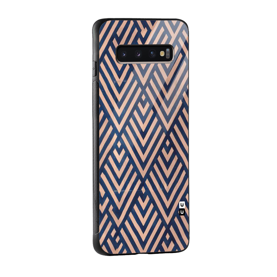 Diamond Blues Glass Back Case for Galaxy S10 Plus