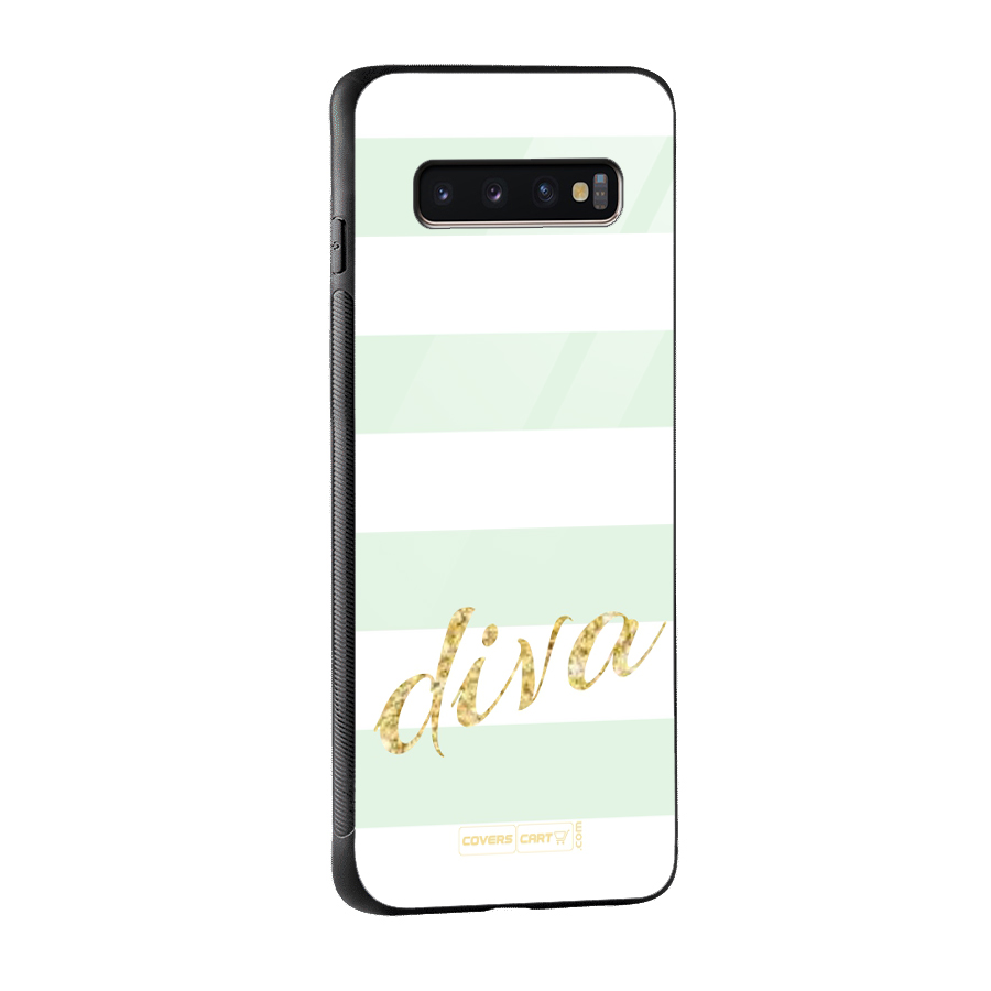 Diva Glass Back Case for Galaxy S10 Plus