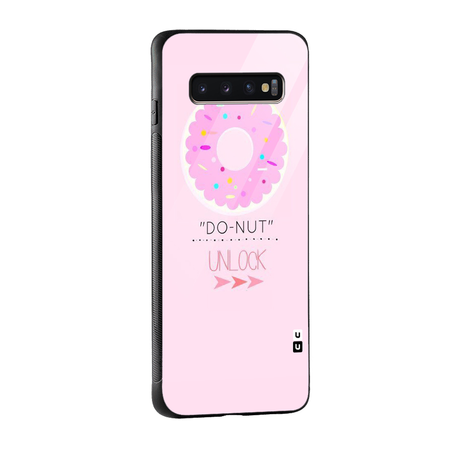 Do-Nut Unlock Glass Back Case for Galaxy S10 Plus