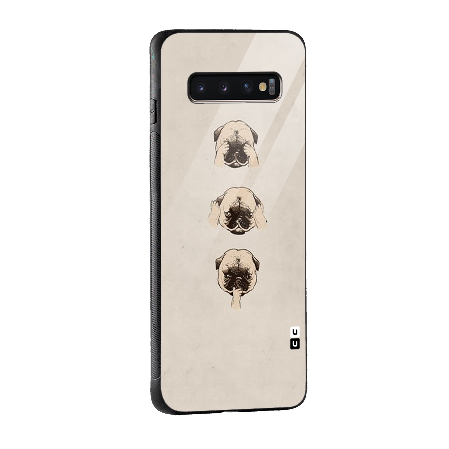 Doggo Moods Glass Back Case for Galaxy S10 Plus