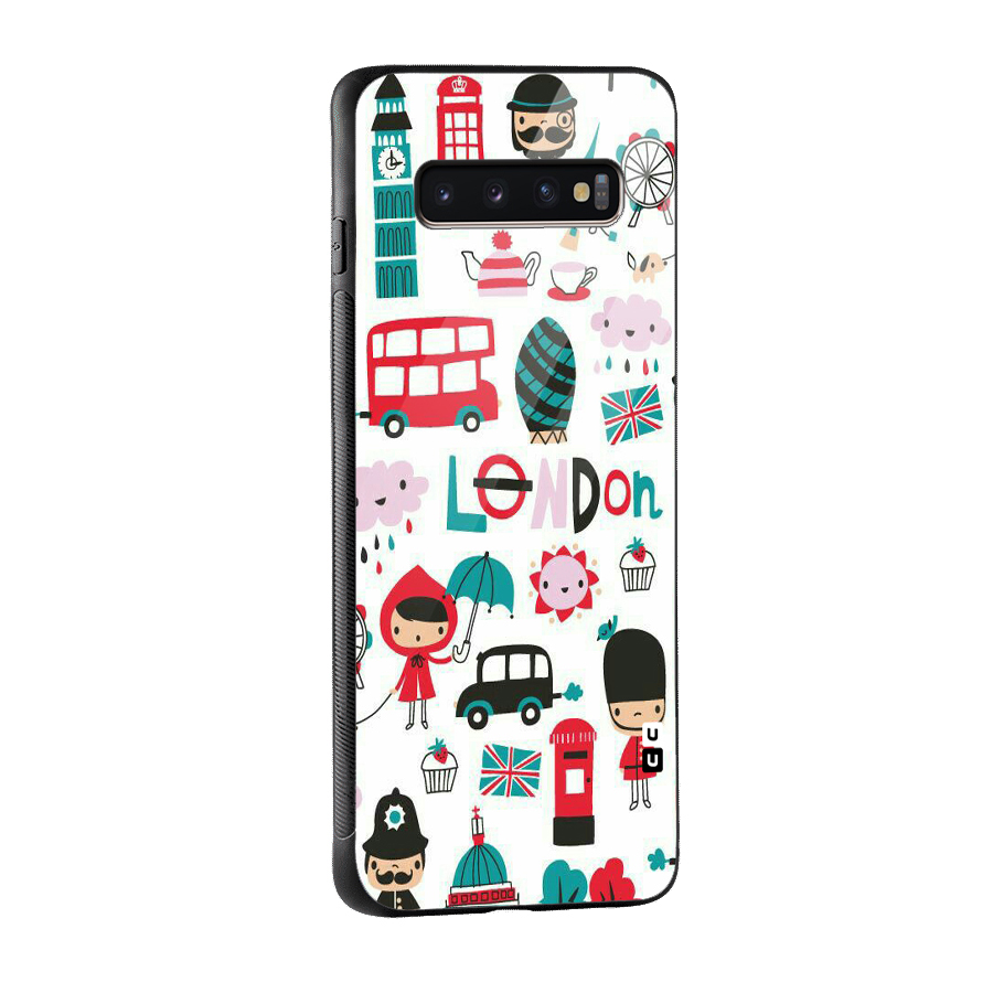 Double Decker Glass Back Case for Galaxy S10 Plus