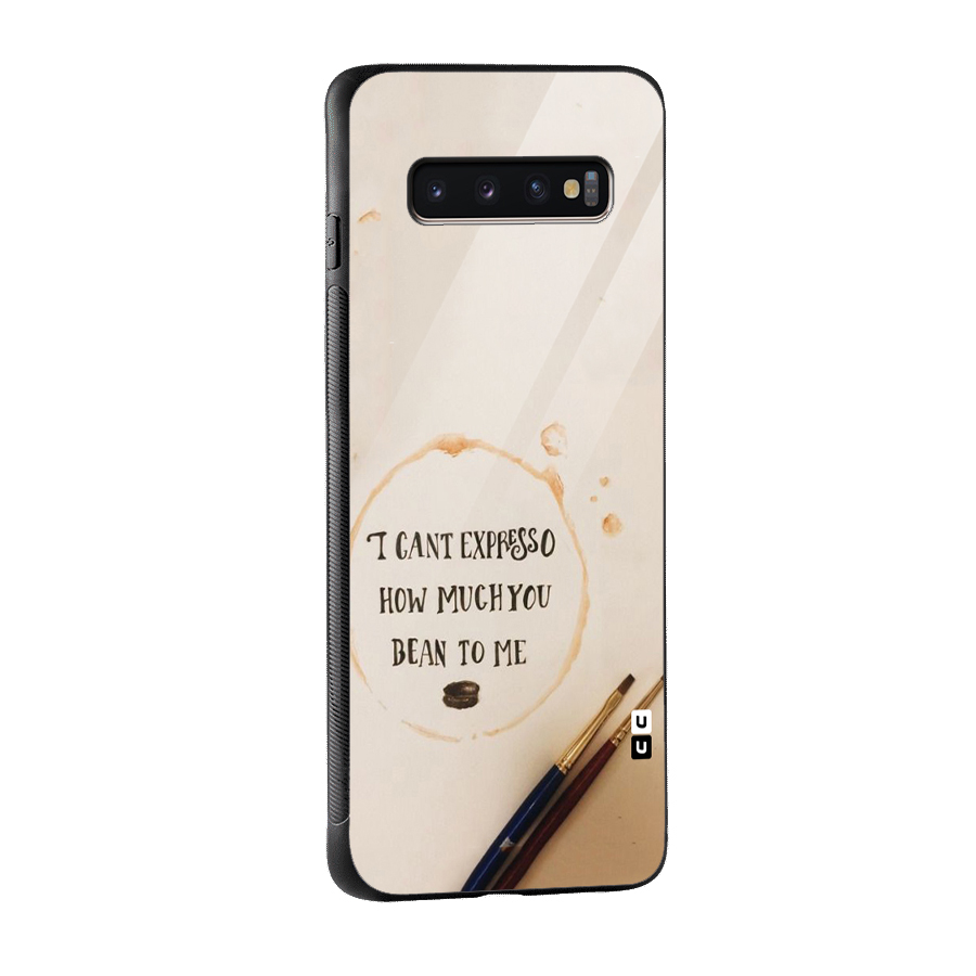 Espresso Bean Glass Back Case for Galaxy S10 Plus