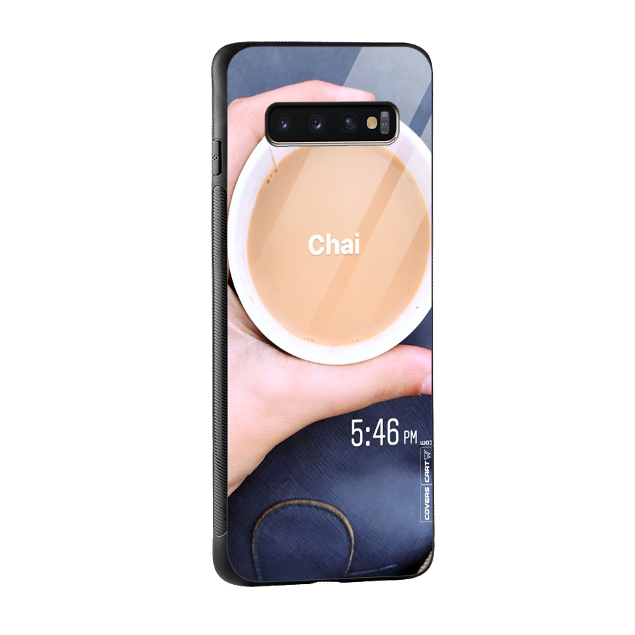 Evening Tea Glass Back Case for Galaxy S10 Plus