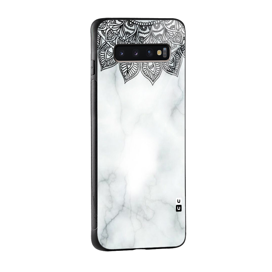 Exotic Marble Pattern Glass Back Case for Galaxy S10 Plus