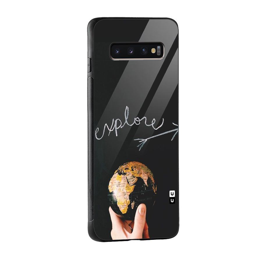 Explore World Glass Back Case for Galaxy S10 Plus