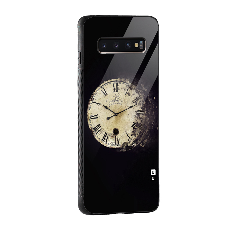 Fading Clock Glass Back Case for Galaxy S10 Plus
