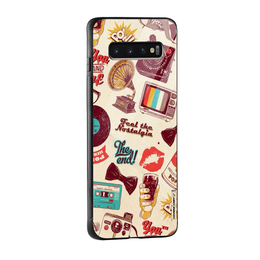 Feel The Nostalgia Glass Back Case for Galaxy S10 Plus