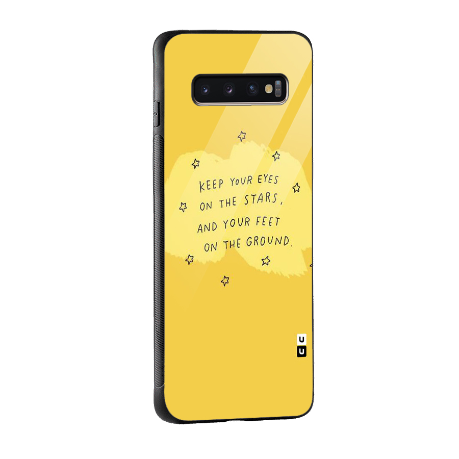 Feet On Ground Glass Back Case for Galaxy S10 Plus