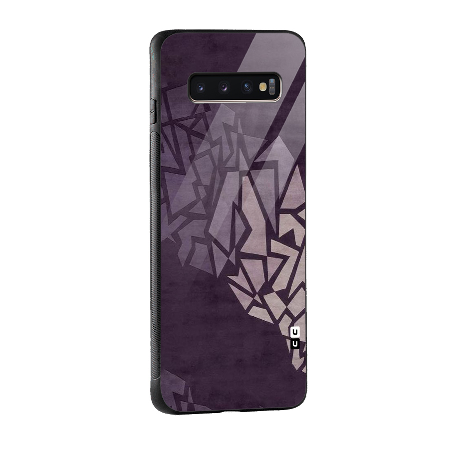 Fine Abstract Glass Back Case for Galaxy S10 Plus