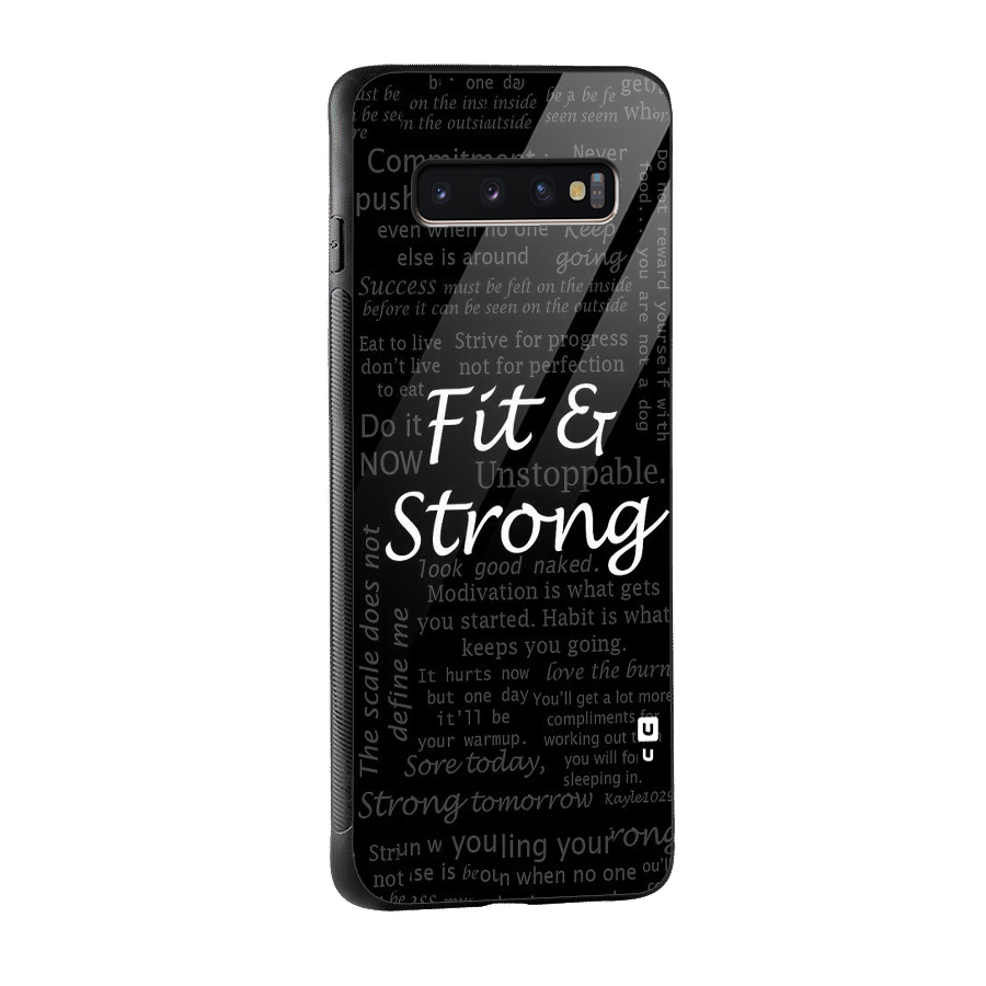 Fit And Strong Glass Back Case for Galaxy S10 Plus