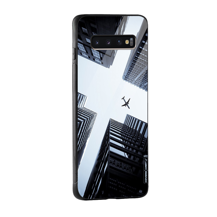 Fly Perspective Glass Back Case for Galaxy S10 Plus