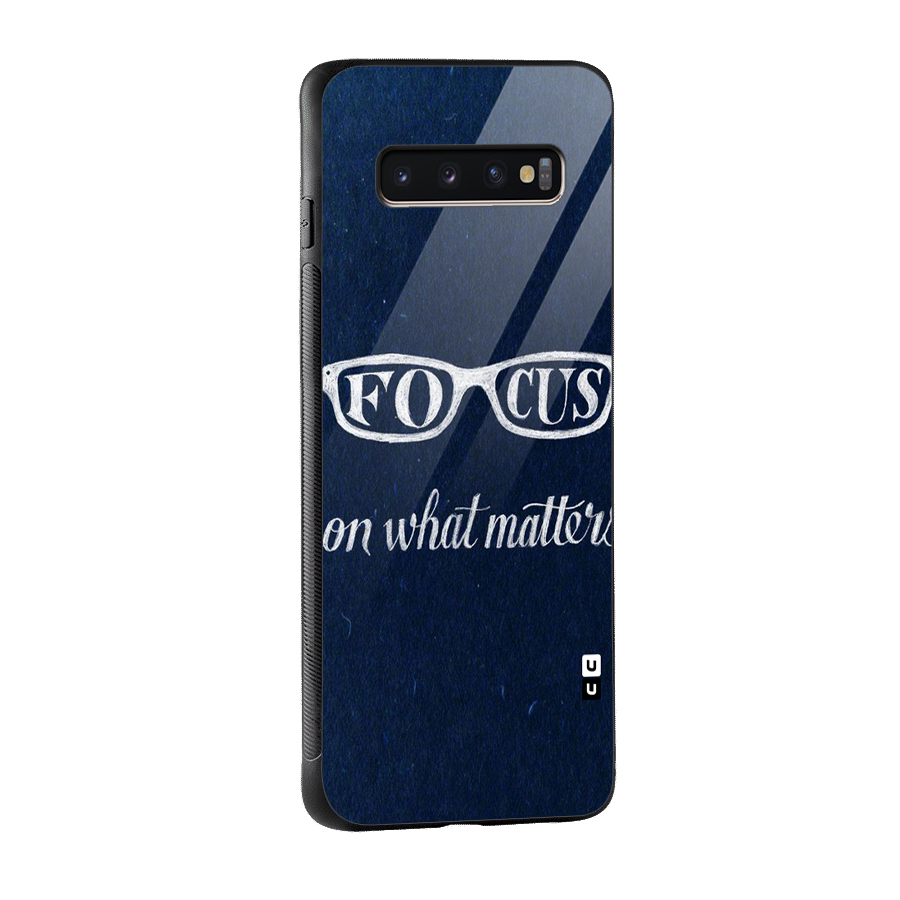 Focus Matters Glass Back Case for Galaxy S10 Plus