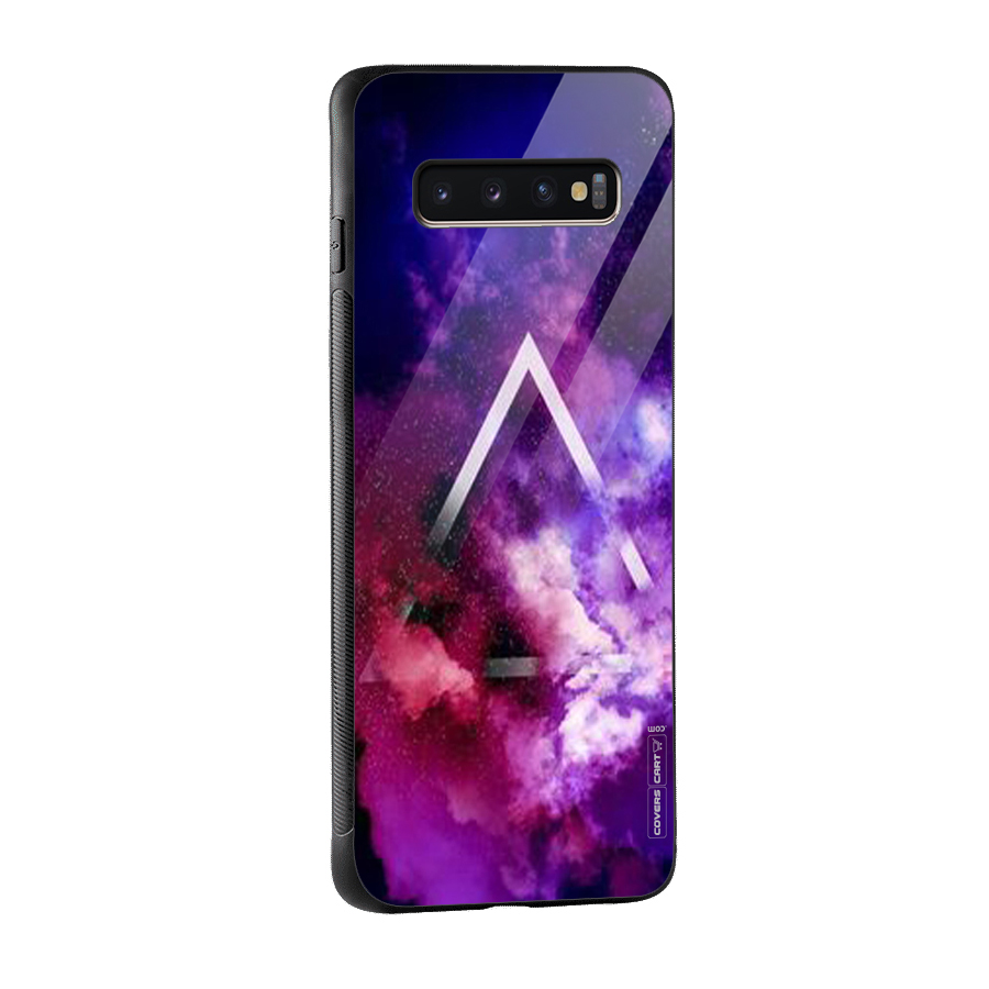 Galaxy Smoke Hues Glass Back Case for Galaxy S10 Plus