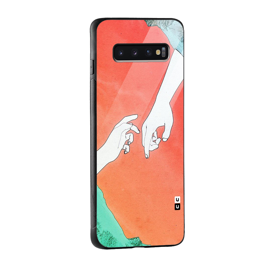 Hand Paint Drawing Glass Back Case for Galaxy S10 Plus