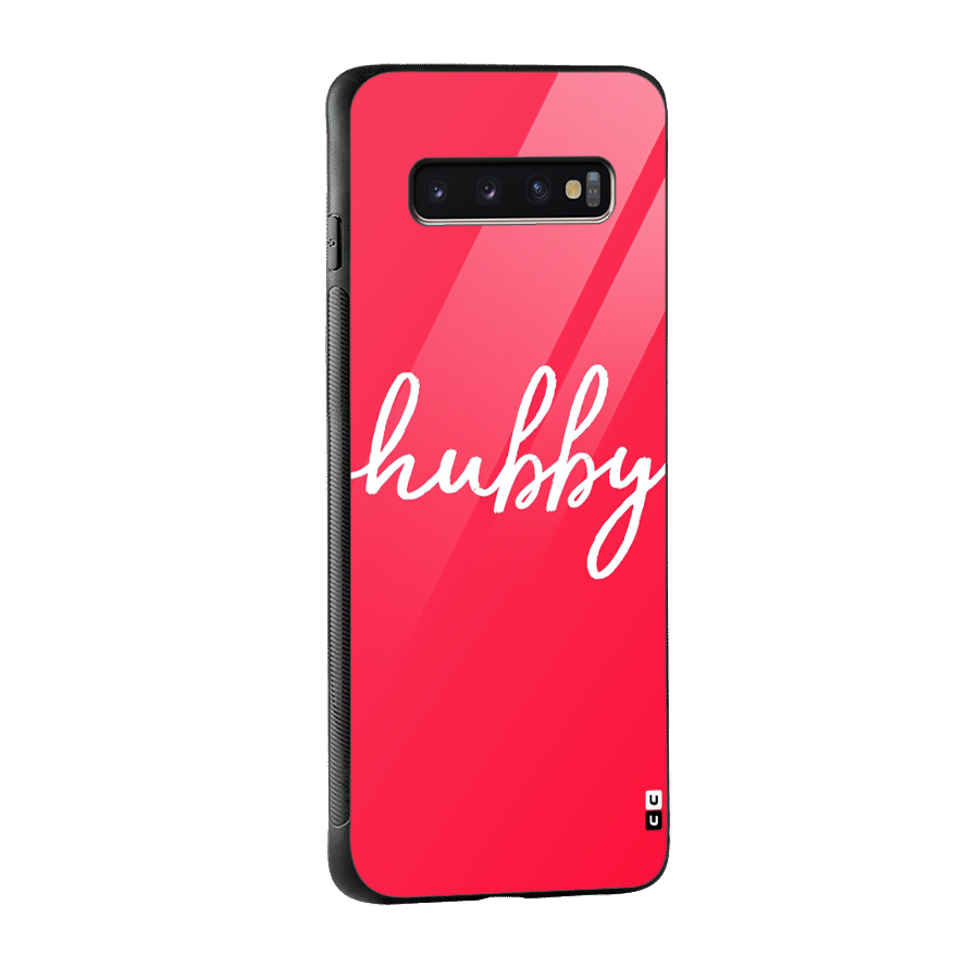 Hubby Glass Back Case for Galaxy S10 Plus