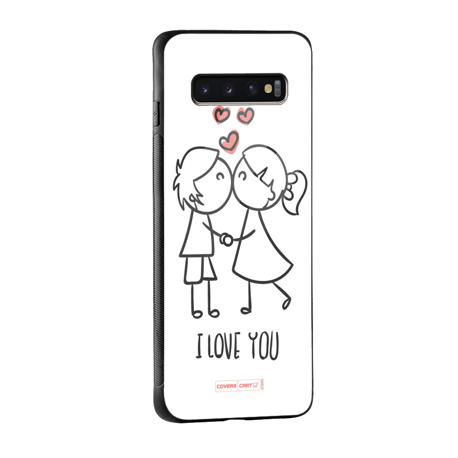 I Love You Glass Back Case for Galaxy S10 Plus