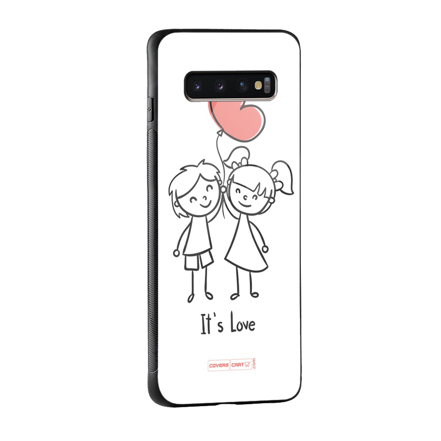 Its Love Glass Back Case for Galaxy S10 Plus