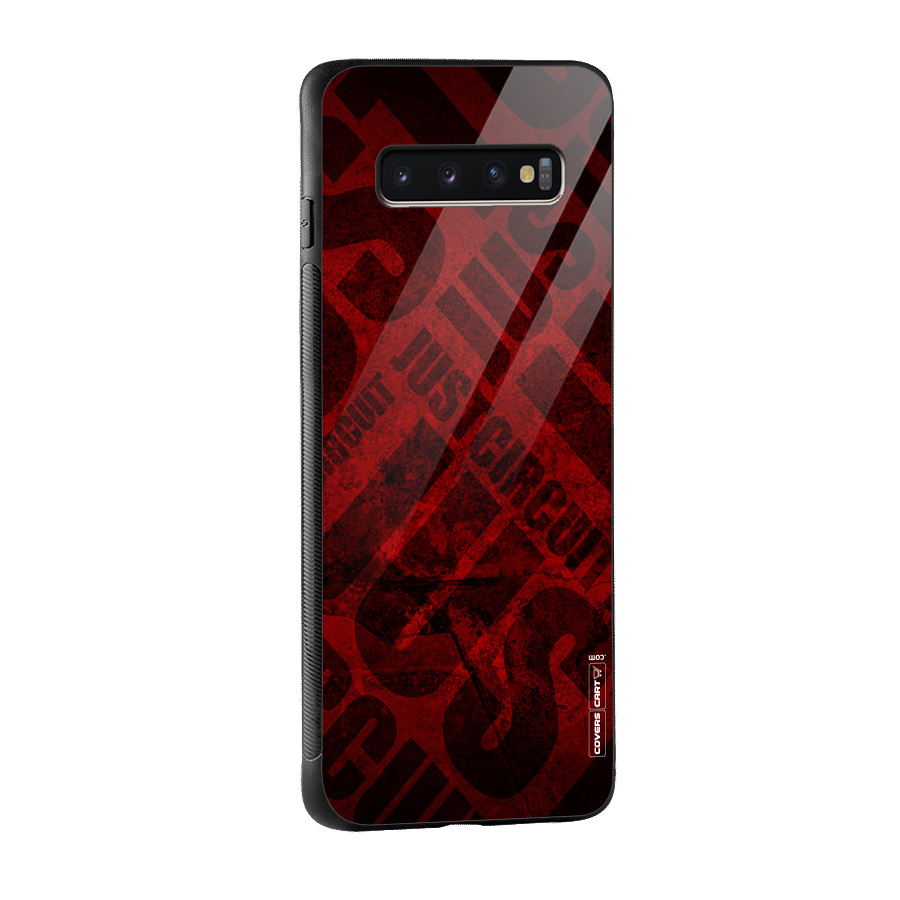 Just Circuit Glass Back Case for Galaxy S10 Plus