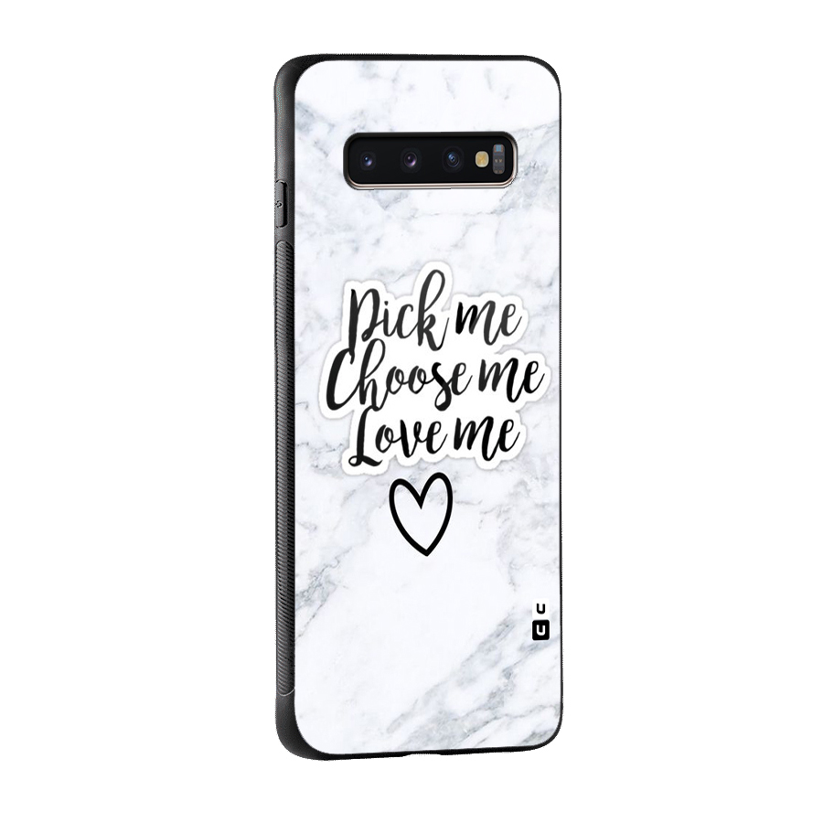 Just Me Glass Back Case for Galaxy S10 Plus