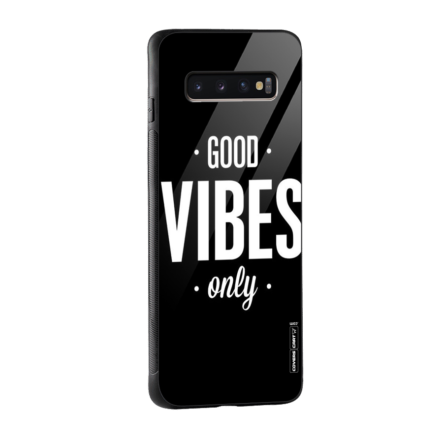 Just Vibes Glass Back Case for Galaxy S10 Plus