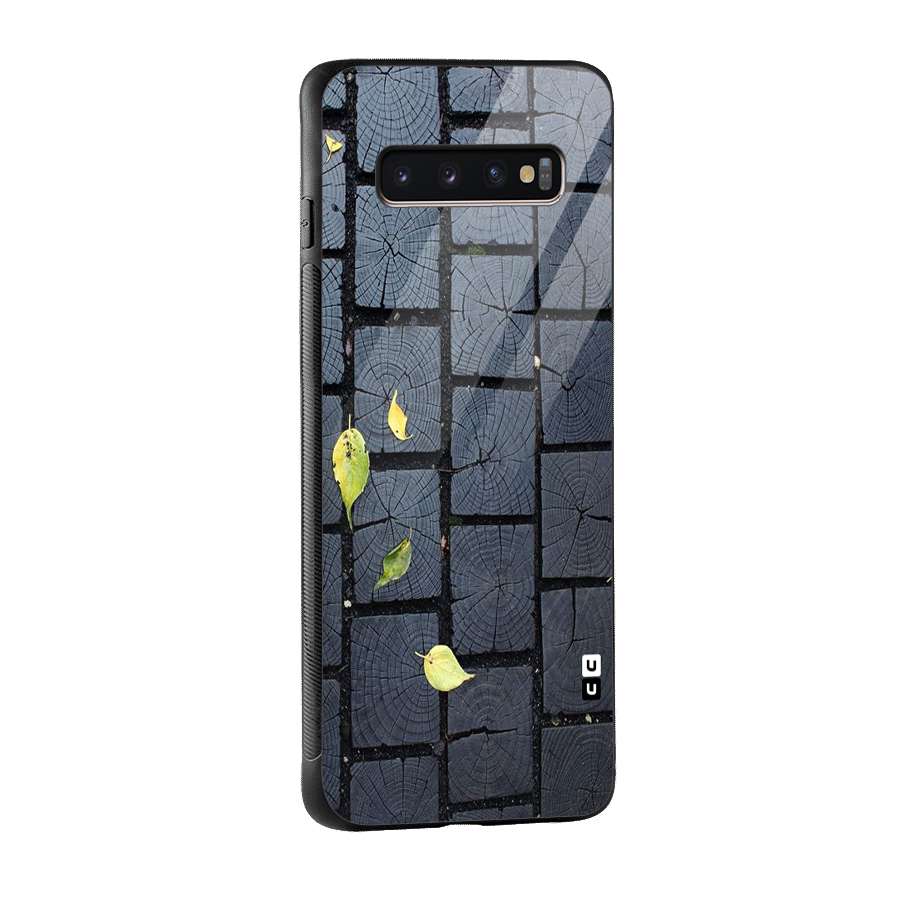 Leaf On Floor Glass Back Case for Galaxy S10 Plus