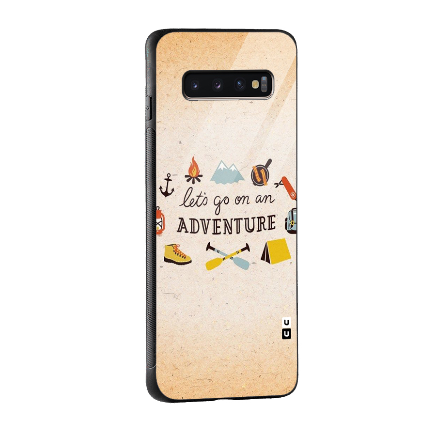 Lets Adventure Life Glass Back Case for Galaxy S10 Plus