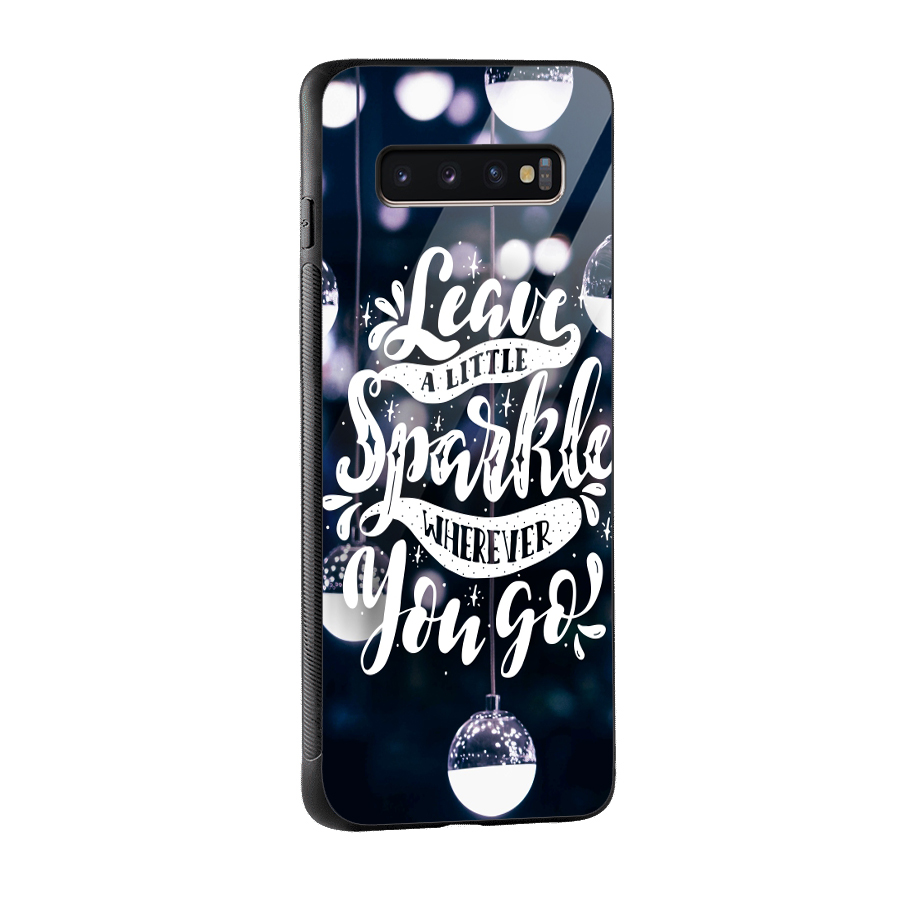 Little Spark Glass Back Case for Galaxy S10 Plus