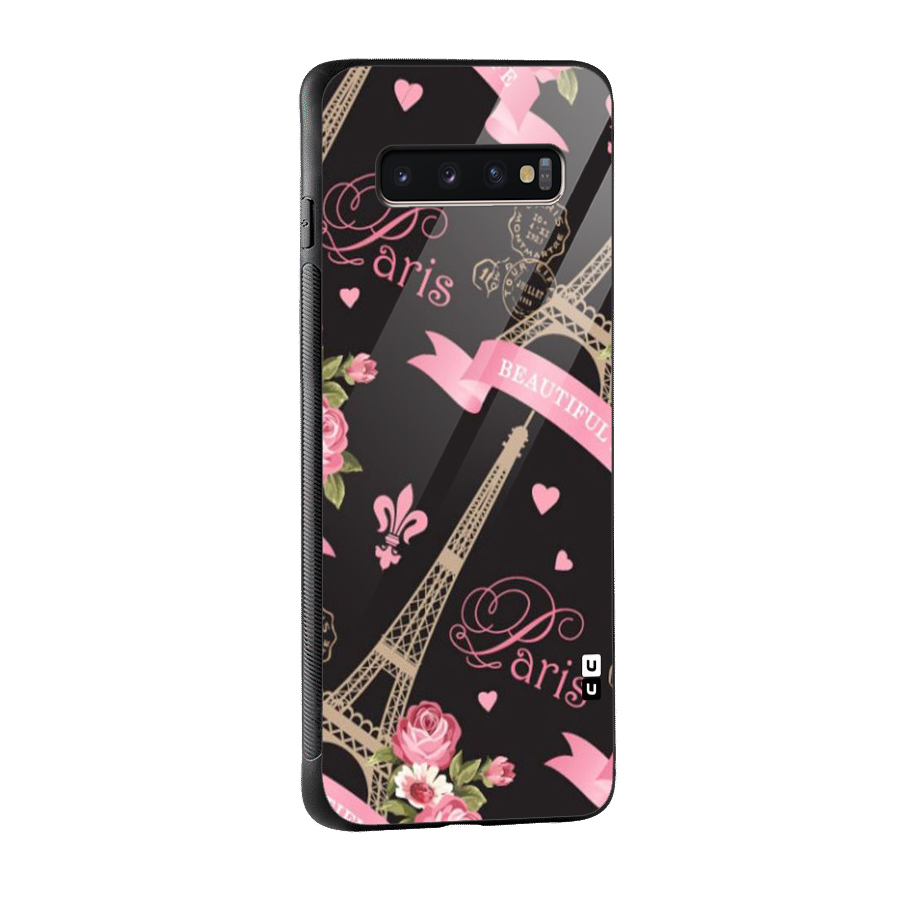Love Tower Glass Back Case for Galaxy S10 Plus