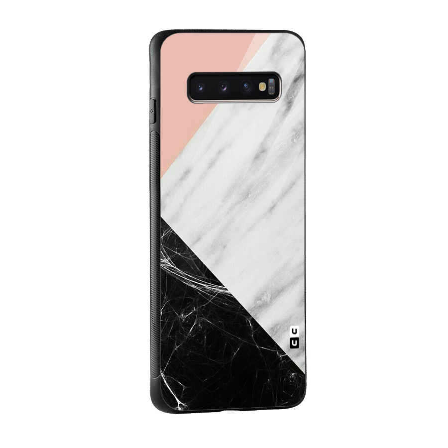 Marble Cuts Glass Back Case for Galaxy S10 Plus