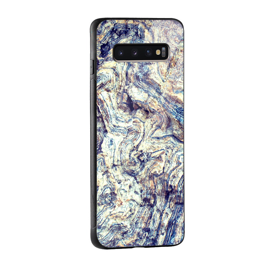 Marble Pattern Glass Back Case for Galaxy S10 Plus