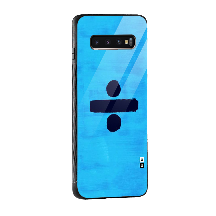 Math And Blue Glass Back Case for Galaxy S10 Plus