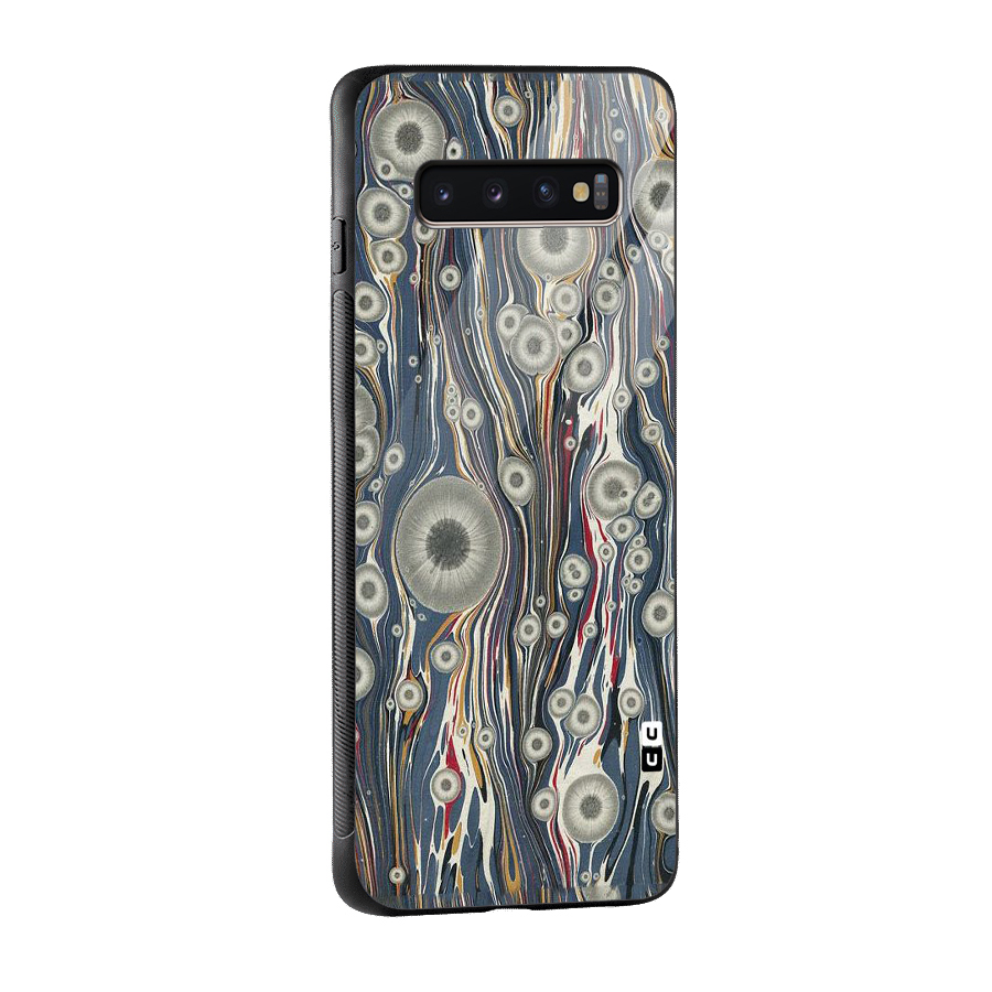 Mini Circles Glass Back Case for Galaxy S10 Plus